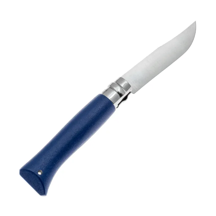 картинка Opinel нож №8 Trekking Color, рукоять граб, темляк, Н/Ж тёмно-синий от интернет-магазина Тибет