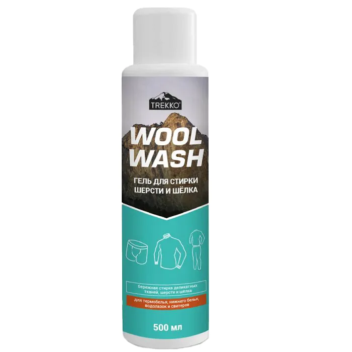 картинка Trekko гель для стирки деликатных тканей, шерсти и шелка Wool Wash 500 мл от интернет-магазина Тибет