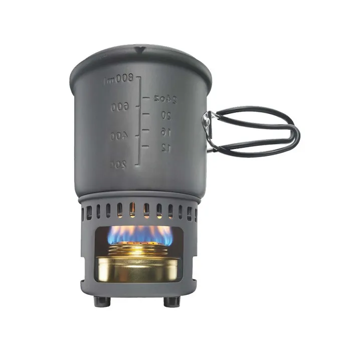 картинка EsBit набор для приготовления пищи со спиртовкой Alcohol Cook Set 0,985л от интернет-магазина Тибет