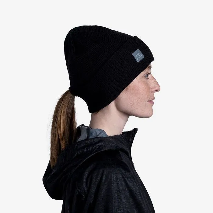 картинка Buff шапка Crossknit Hat Solid Black от интернет-магазина Тибет