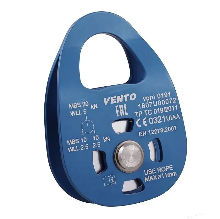 картинка Венто блок-ролик Single (дюраль, подшипник) от интернет-магазина Тибет