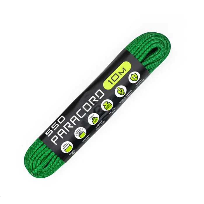 картинка Cord паракорд 550 nylon 10м green от интернет-магазина Тибет