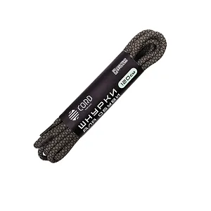 Cord шнурки 120см Черный+Хаки