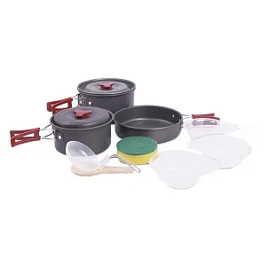 BRS набор посуды, 2 кастрюли, 1 сковородка, (2-3 персоны)