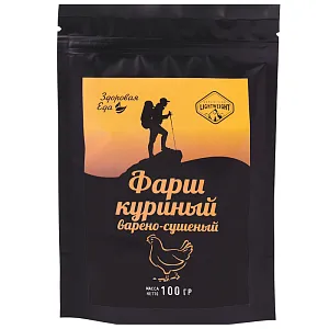 Здоровая Еда Фарш сушеный куриный 100 г