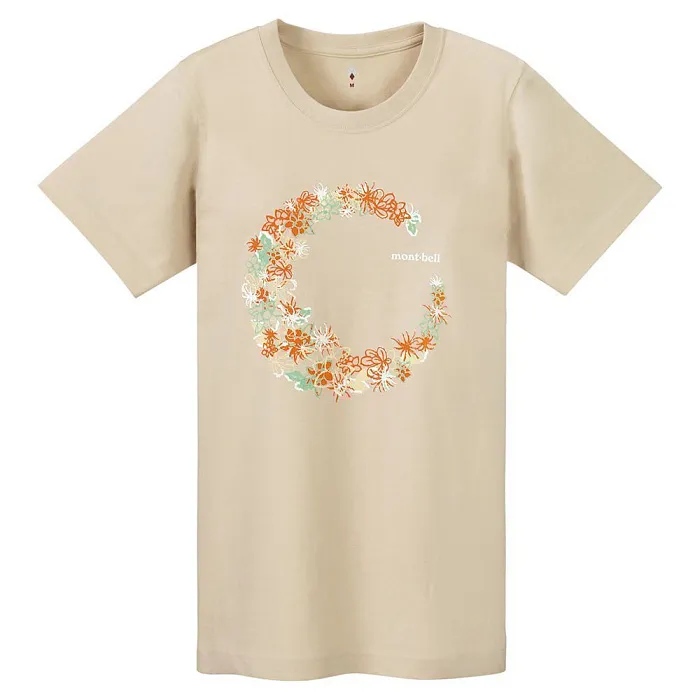 картинка MontBell футболка PS Cotton T W's Frost Flower от интернет-магазина Тибет