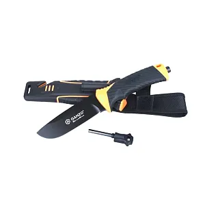 Ganzo нож с огнивом G8012 оранжевый