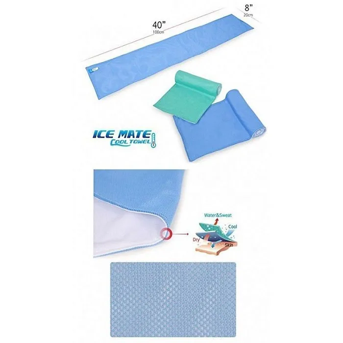 картинка N-Rit охлаждающее полотенце IceMate Cool Towel Double 20*100 от интернет-магазина Тибет