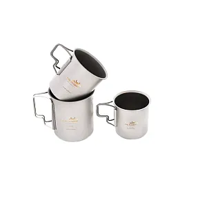 AMG TITANIUM набор кружек Single Cup Set титан 450/340/220мл