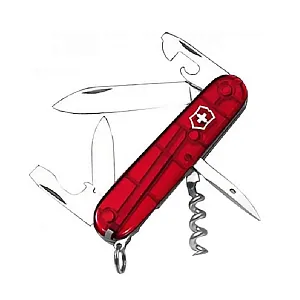 Victorinox нож Spartan прозрачный красный 12 функций 1.3603.T