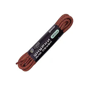 Cord шнурки 120см Черный+Терракот