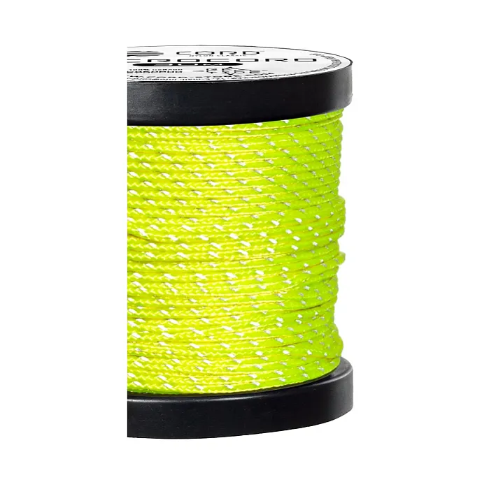 картинка Cord микрокорд катушка 10м светоотражающий neon yellow от интернет-магазина Тибет