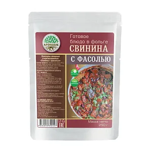Кронидов готовое блюдо "Свинина с фасолью" 250г