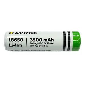 Armytek аккумулятор 18650 Li-Ion с защитой 3500 mAh