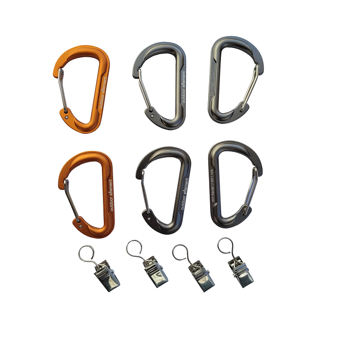 картинка Outdoor Element набор карабинов-брелоков Gearbiner Clip Set от интернет-магазина Тибет