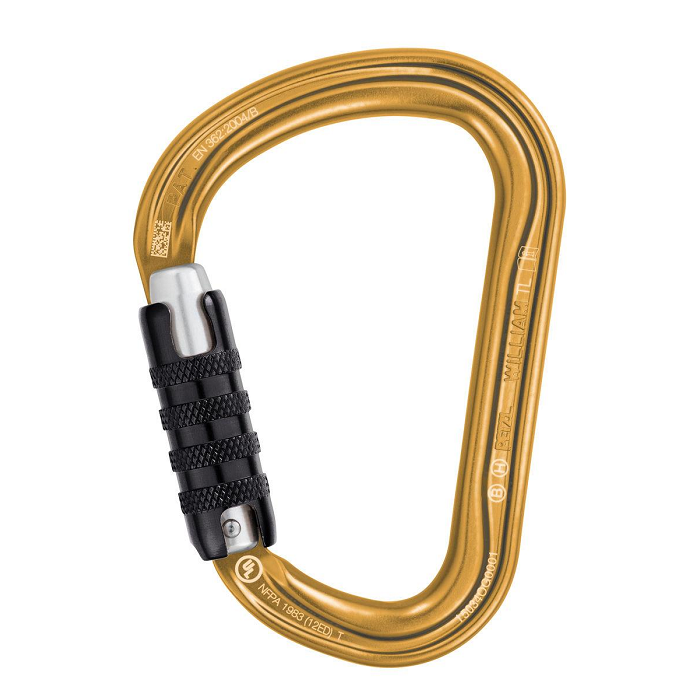 картинка Petzl карабин William Triact-Lock Gold от интернет-магазина Тибет