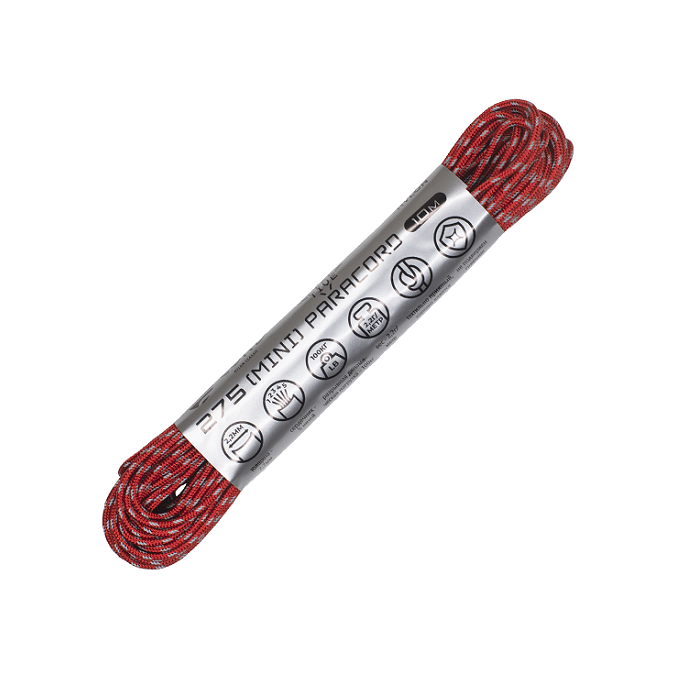 картинка Cord паракорд 275 nylon 10м световозвращающий red от интернет-магазина Тибет