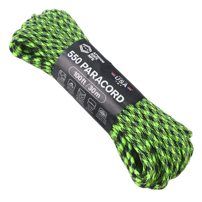 картинка Atwood Rope MFG паракорд 550 ATWOODROPE USA 100ft outbreak от интернет-магазина Тибет