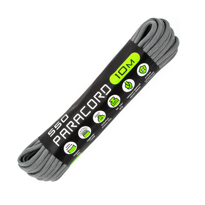 картинка Cord паракорд 550 nylon 10м grey от интернет-магазина Тибет