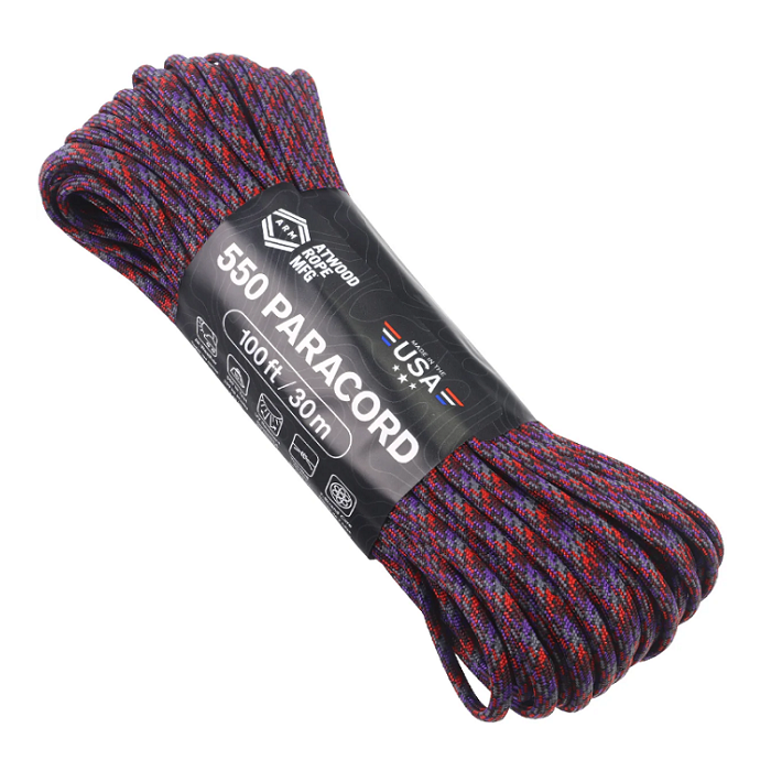 картинка Atwood Rope MFG паракорд 550 ATWOODROPE USA 100ft apocalypse от интернет-магазина Тибет