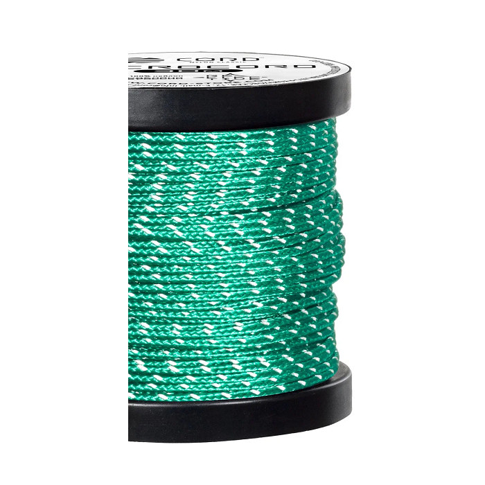 картинка Cord микрокорд катушка 10м светоотражающий emerald green от интернет-магазина Тибет