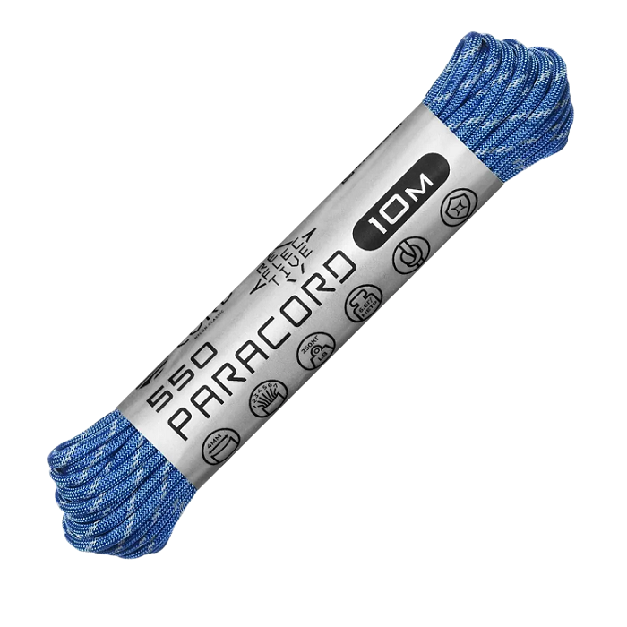 картинка Cord паракорд 550 nylon 10м световозвращающий ultramarine blue от интернет-магазина Тибет