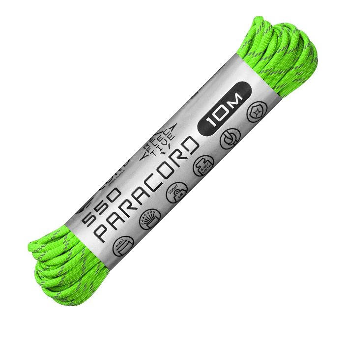 картинка Cord паракорд 550 nylon 10м световозвращающий lime от интернет-магазина Тибет