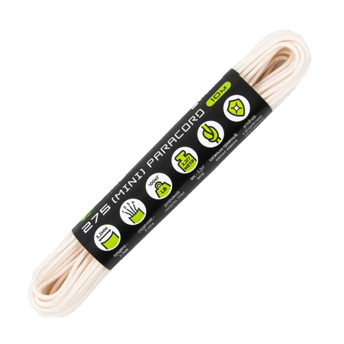 картинка Cord паракорд 275 nylon 10м white от интернет-магазина Тибет
