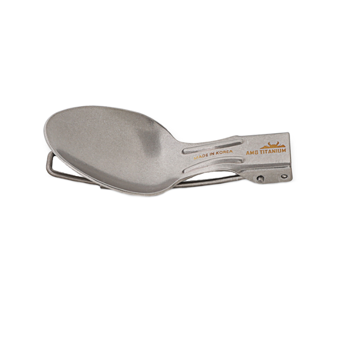 картинка AMG TITANIUM ложка складная Folding Spoon титан  от интернет-магазина Тибет
