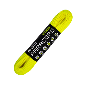 Cord паракорд 550 nylon 30м neon yellow