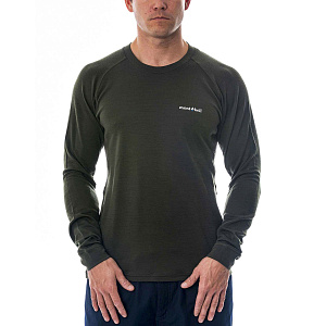 MontBell термобелье верх Merino Wool Plus Action Long Sleeve T