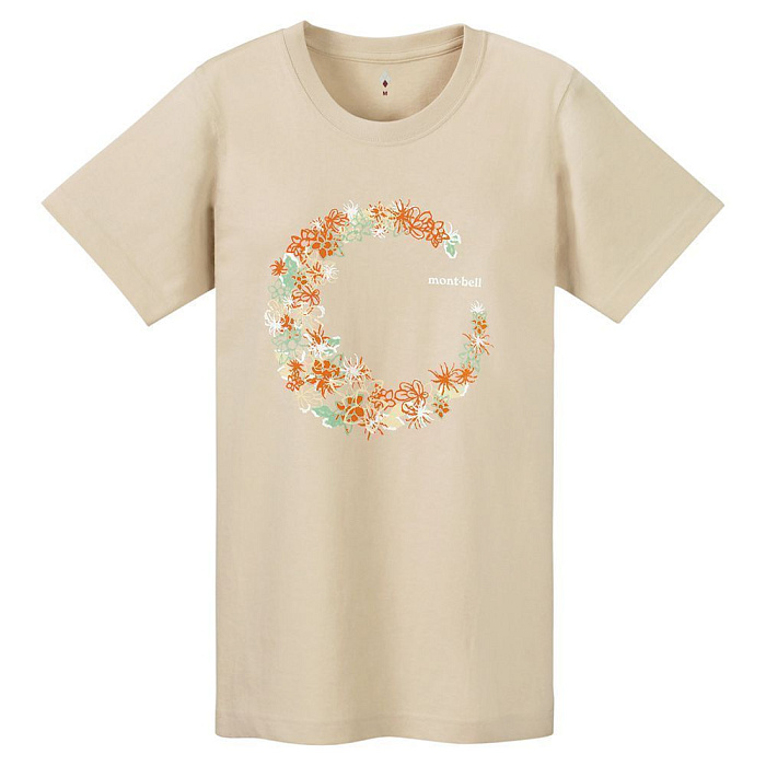 картинка MontBell футболка PS Cotton T W's Frost Flower от интернет-магазина Тибет