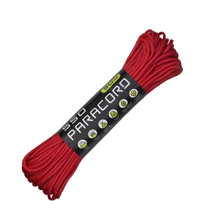 картинка Cord паракорд 550 nylon 30м red от интернет-магазина Тибет