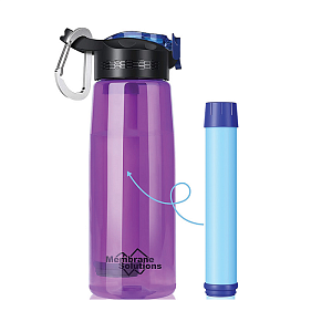 Membrane Solutions фляга с фильтром воды Water Filter Bottle purple