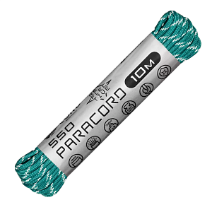 Cord паракорд 550 nylon 10м световозвращающий aquamarine