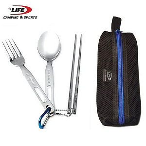 Life Sports набор General Spoon Set (вилка+ложка+палочки)