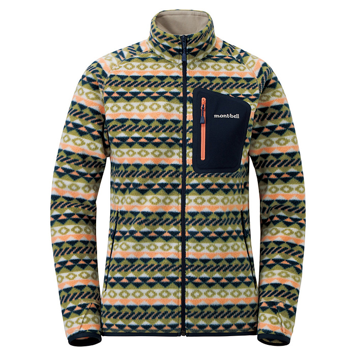 картинка MontBell куртка флисовая CP 100 Print Jacket W's 1106629 от интернет-магазина Тибет
