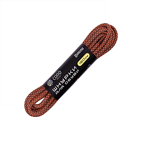 Cord шнурки 180см Черный+Терракот