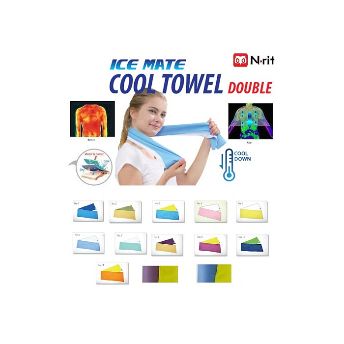 картинка N-Rit охлаждающее полотенце IceMate Cool Towel Double 20*80 от интернет-магазина Тибет