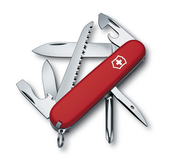 картинка Victorinox нож Hiker красный 13 функций 1.4613 от интернет-магазина Тибет