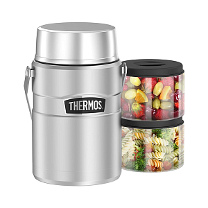 Thermos термос для еды с двумя контейнерами SK-3030 MS 1,39л