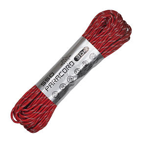 Cord паракорд 550 nylon 30м световозвращающий red