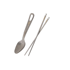 AMG TITANIUM набор ложка и палочки в чехле Spoon & Chopsticks With Case титан