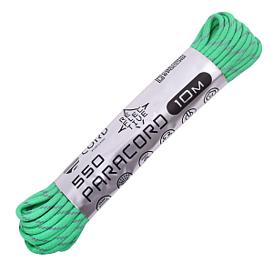 Cord паракорд 550 nylon 10м световозвращающий teal