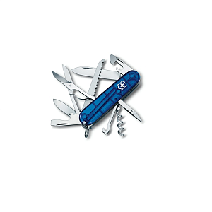 Victorinox нож Huntsman прозрачный синий 15 функций 1.3713.T2