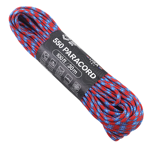 Atwood Rope MFG паракорд 550 ATWOODROPE USA 100ft stars and bars