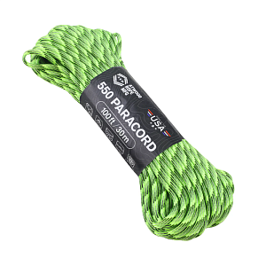 Atwood Rope MFG паракорд 550 ATWOODROPE USA 100ft radioactive 