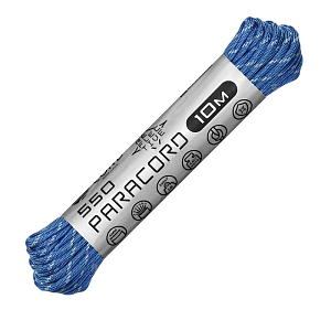 Cord паракорд 550 nylon 10м световозвращающий ultramarine blue