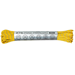 Cord паракорд 275 nylon 10м световозвращающий gold