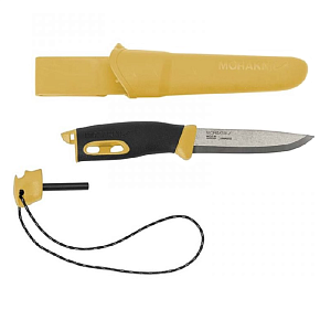 Morakniv нож с огнивом Companion  Spark Yellow, нержавеющая сталь